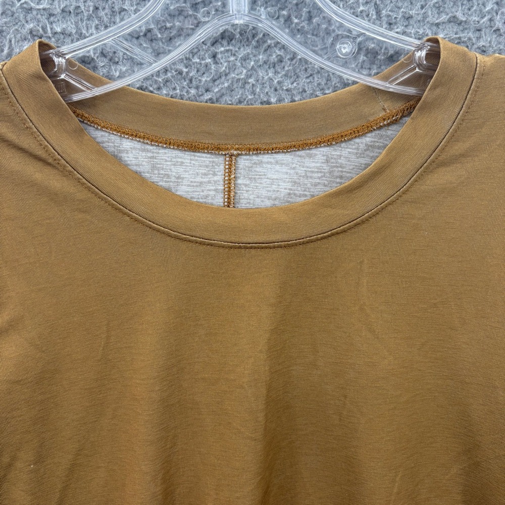 Free People Movement Shirt Womens M Brown Tie Dye Cropped Shirt Long Sleeve - Picture 2 of 10